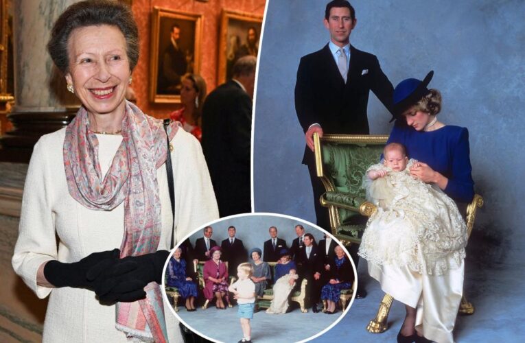 Princess Anne refused to attend Prince Harry’s christening