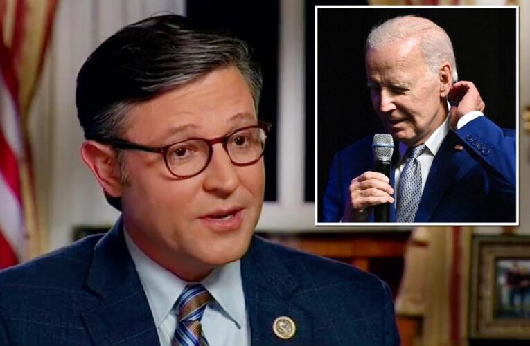 House Speaker Mike Johnson says Biden has cognitive decline: ‘It’s just reality’