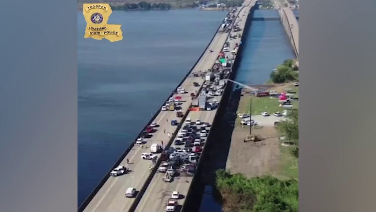 I-55 crash scene Louisiana