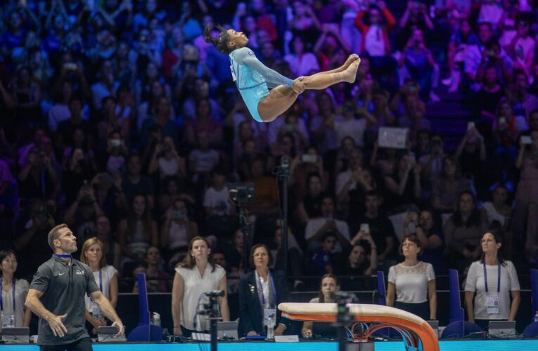 Simone Biles lands historic vault at World Artistic Gymnastics Championships, move named after her