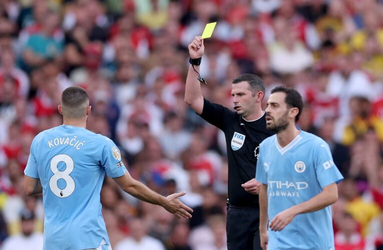 Howard Webb admits Manchester City’s Matteo Kovacic was ‘extremely fortunate’ to escape red card against Arsenal