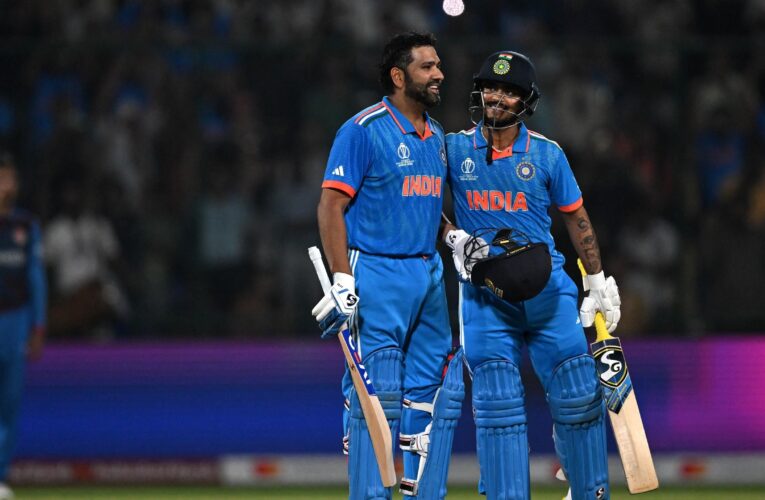 Cricket World Cup 2023: Record-setting Rohit Sharma powers India to comfortable victory over Afghanistan