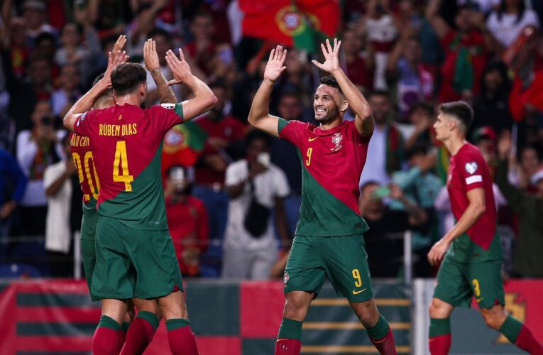 Portugal 3-2 Slovakia: Cristiano Ronaldo at the double as Roberto Martinez’s side seal Euro 2024 qualification