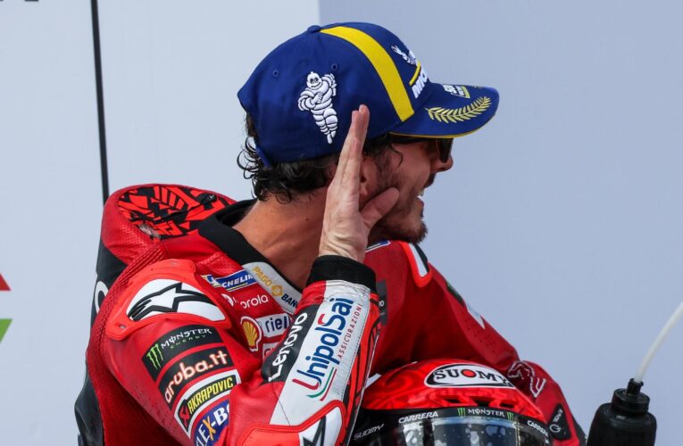 'For people who speak too much' – Bagnaia explains celebratory gesture in Indonesia