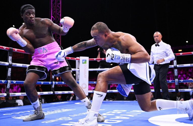 Fabio Wardley stops David Adeleye in seventh round to retain British heavyweight championship