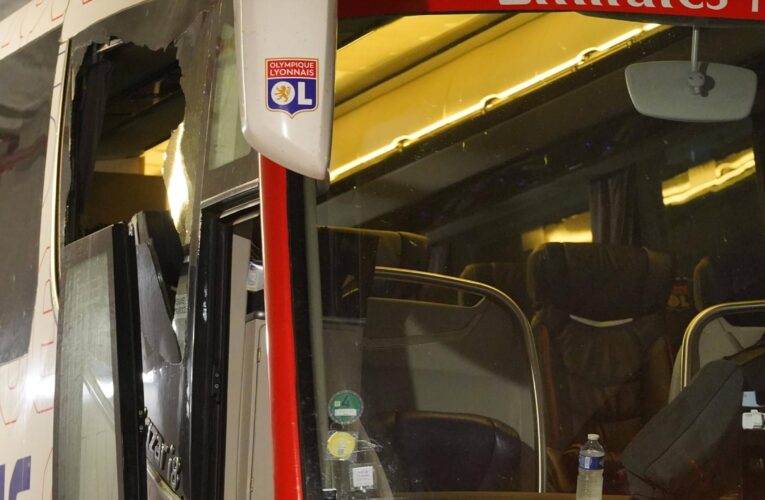 Marseille v Lyon called off after OL coach Grosso injured following attack on team bus