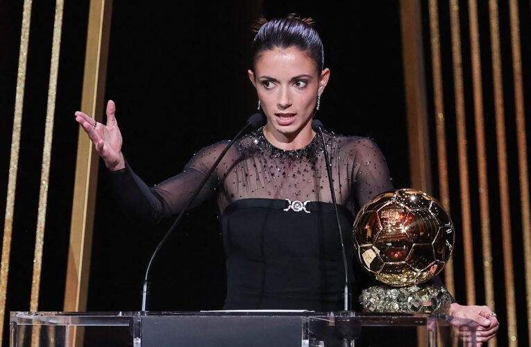 'Keep fighting together' – Bonmati delivers powerful speech after Ballon d’Or Feminin win