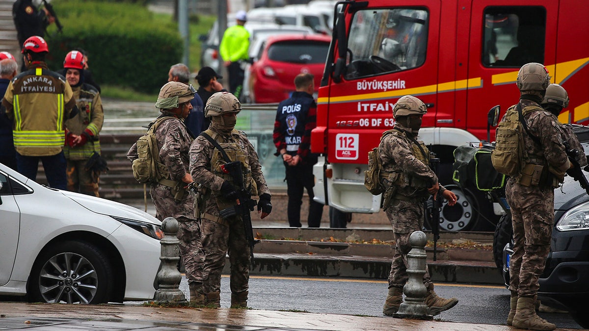 Turkey firetruck and soliders