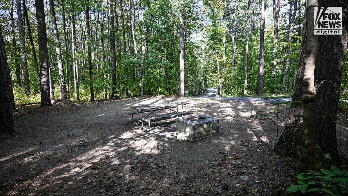 Empty campsite where State Police search for Charlotte Sena