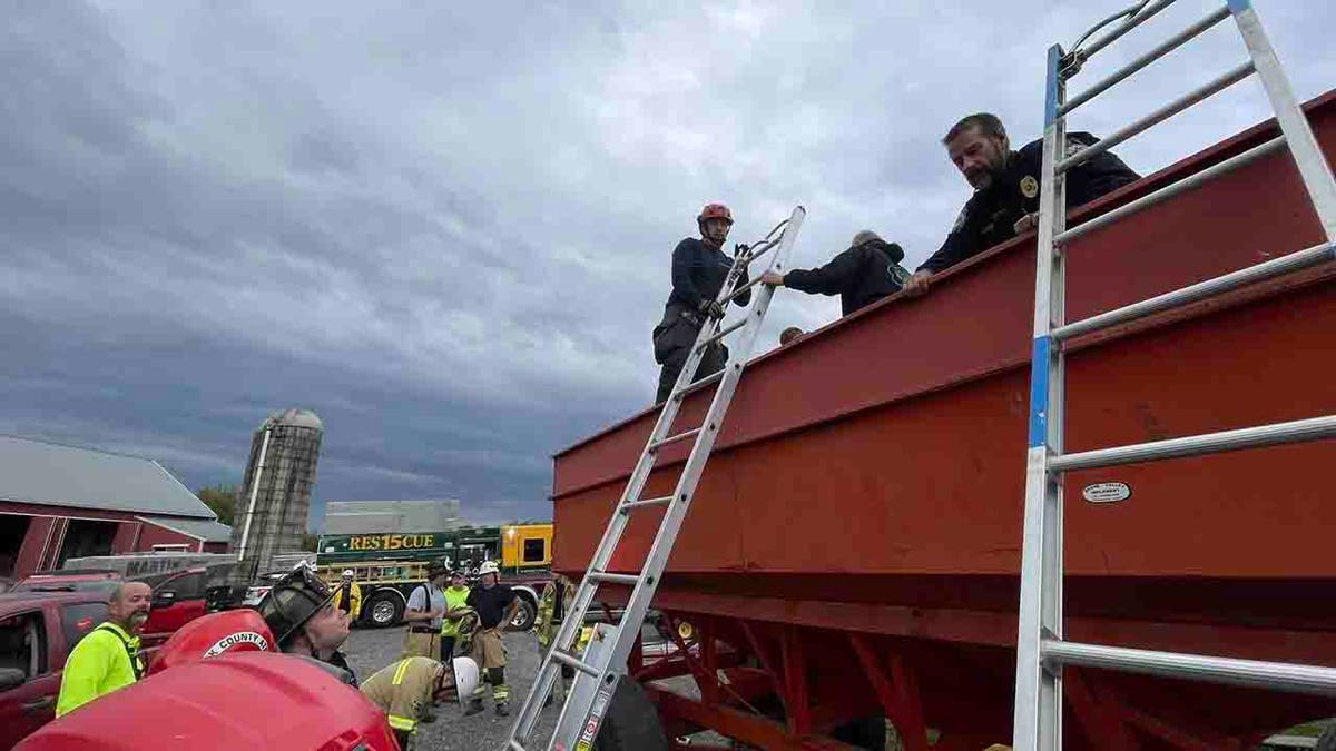 first responders in grain bin