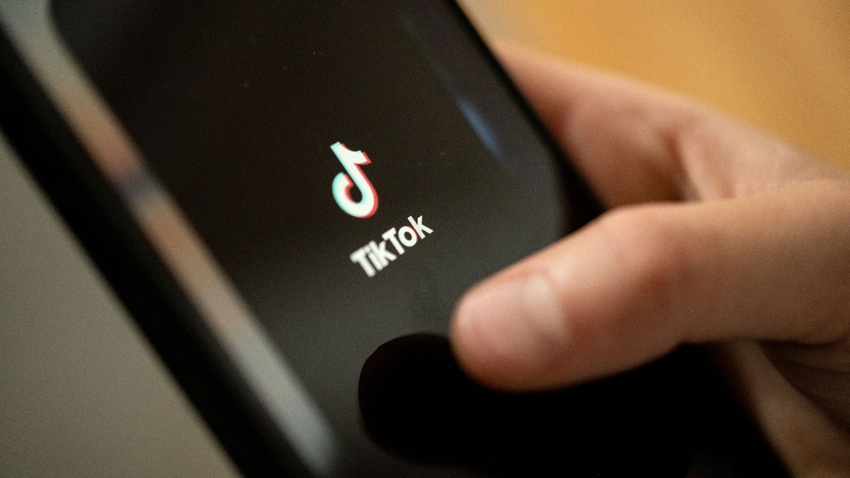 Man opens the TikTok app on his phone