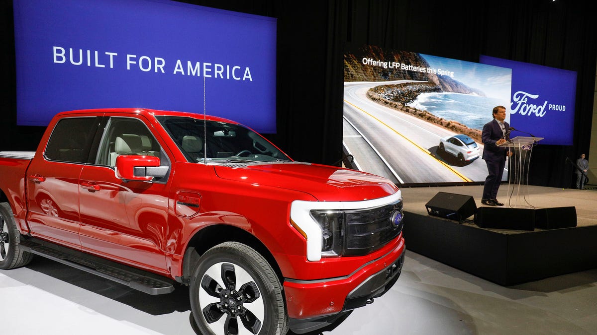 Ford CEO Jim Farley speak at press conference