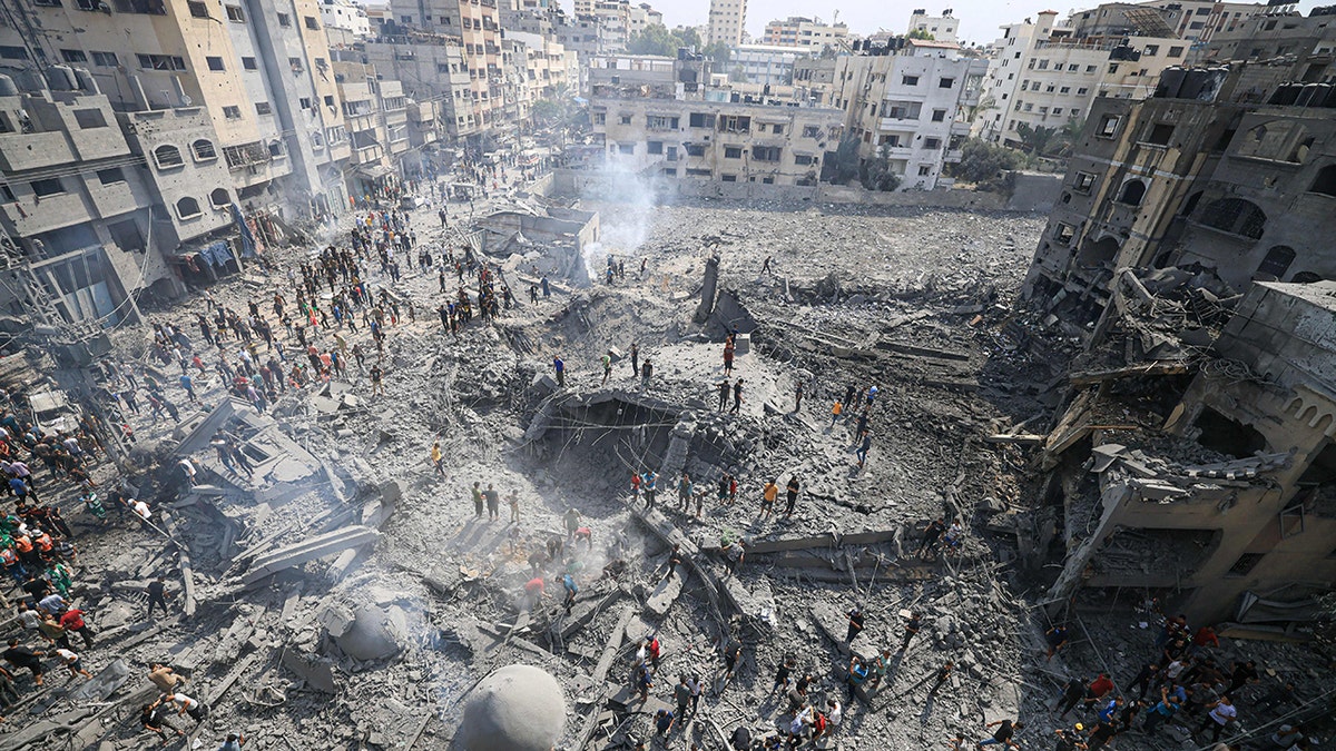 Buildings in Gaza