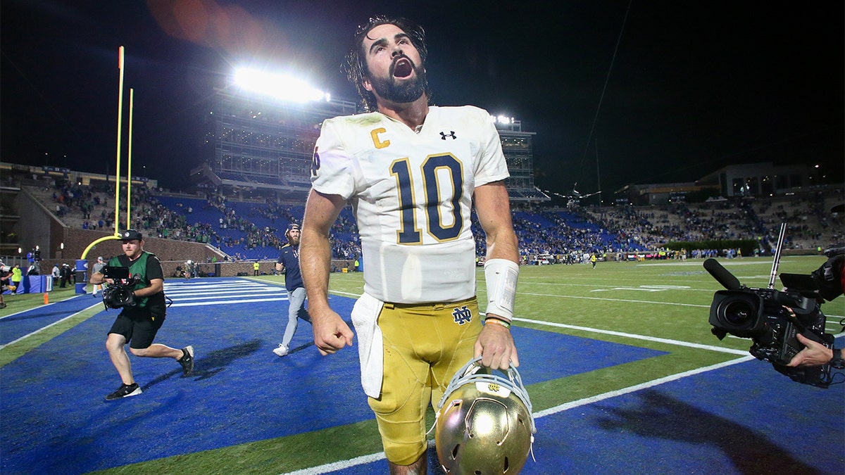 Sam Hartman after beating Duke