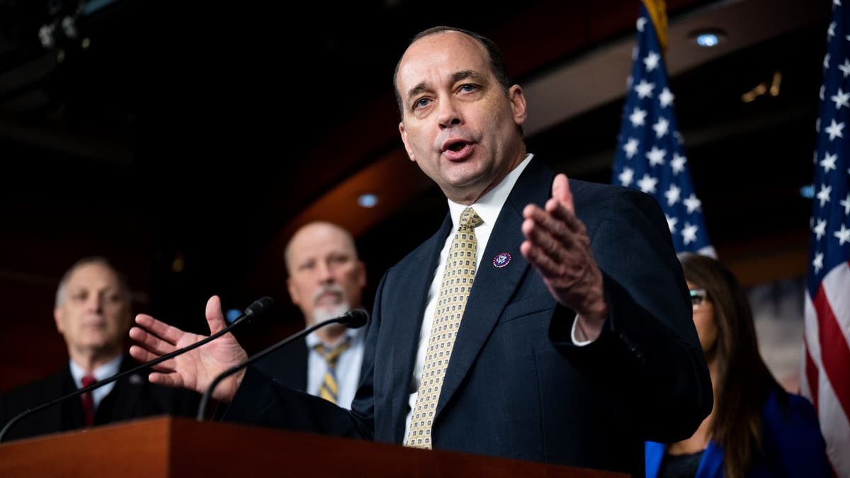 Rep. Bob Good at a podium