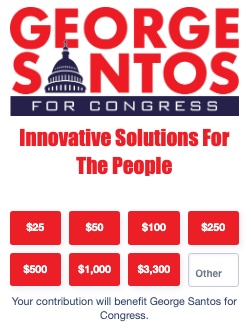 George Santos fundraising.