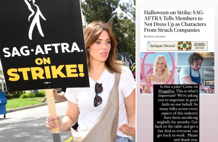 Mandy Moore slams SAG-AFTRA Halloween costume rules