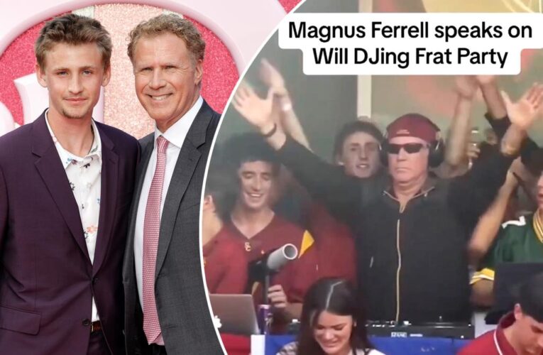 Will Ferrell’s son raves over actor dad’s viral DJ set at USC