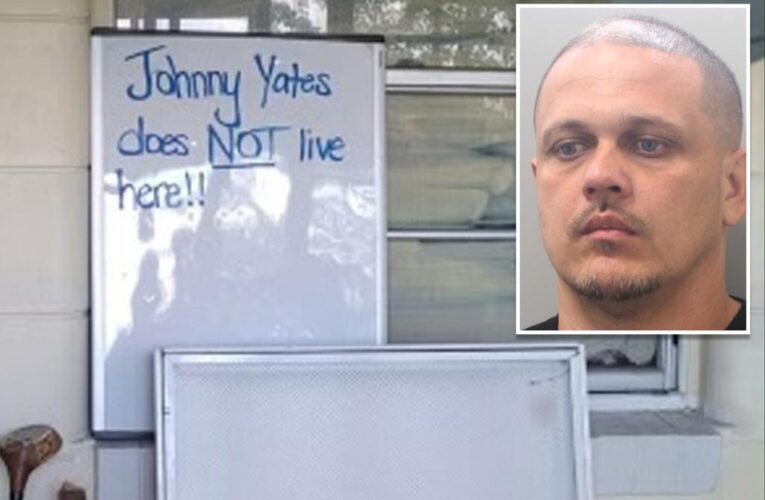 Wanted Florida man tried to throw cops off with ‘I don’t live here sign’