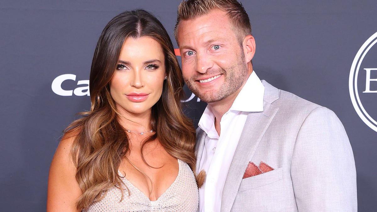 Veronika Khomyn and Sean McVay in July 2022