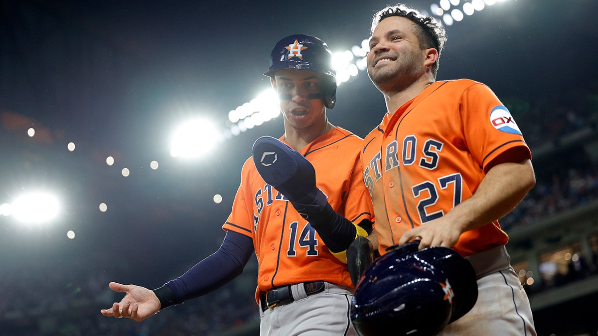 Mauricio Dubon and Jose Altuve