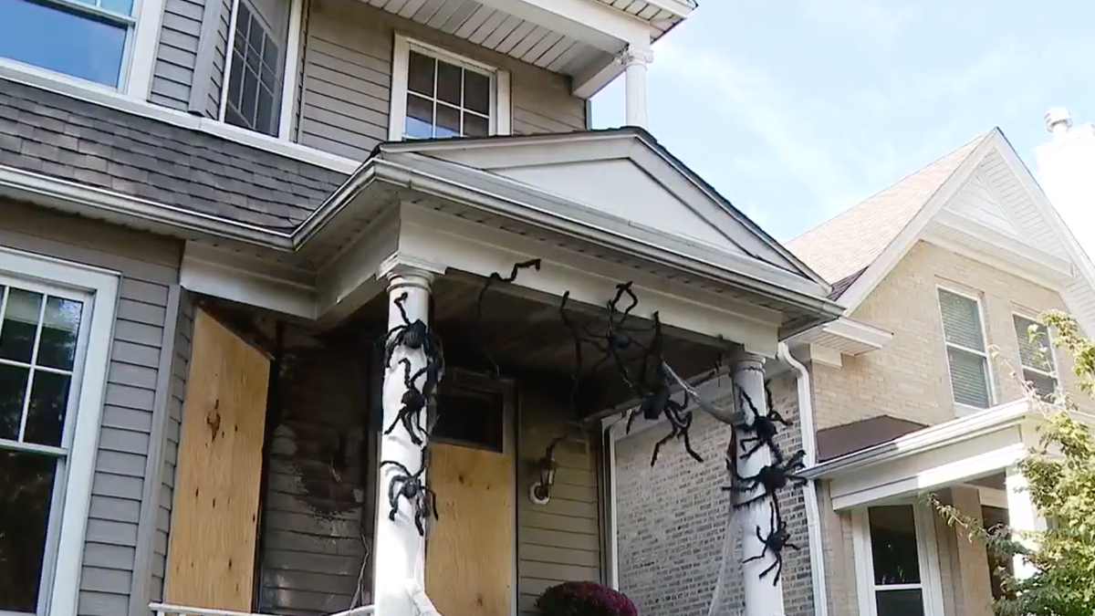 fire-damaged Chicago home