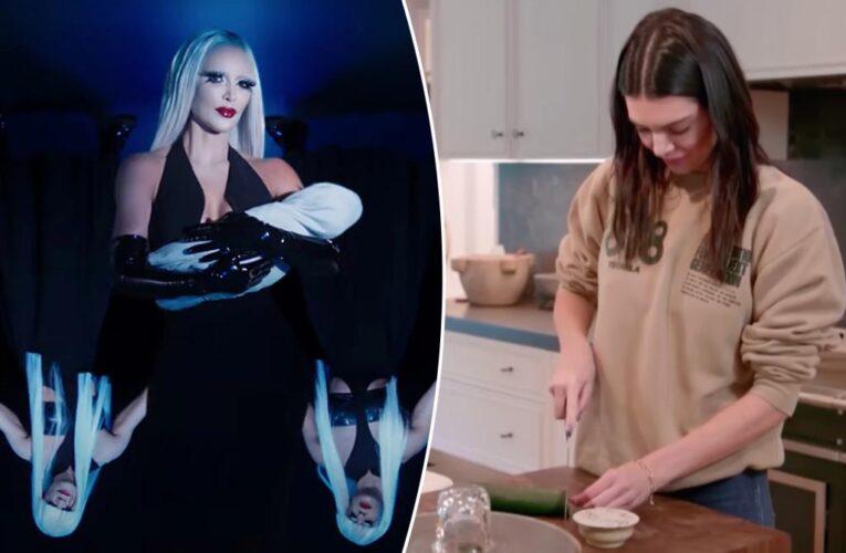 Kim Kardashian mocks Kendall Jenner’s cucumber cutting on ‘AHS’