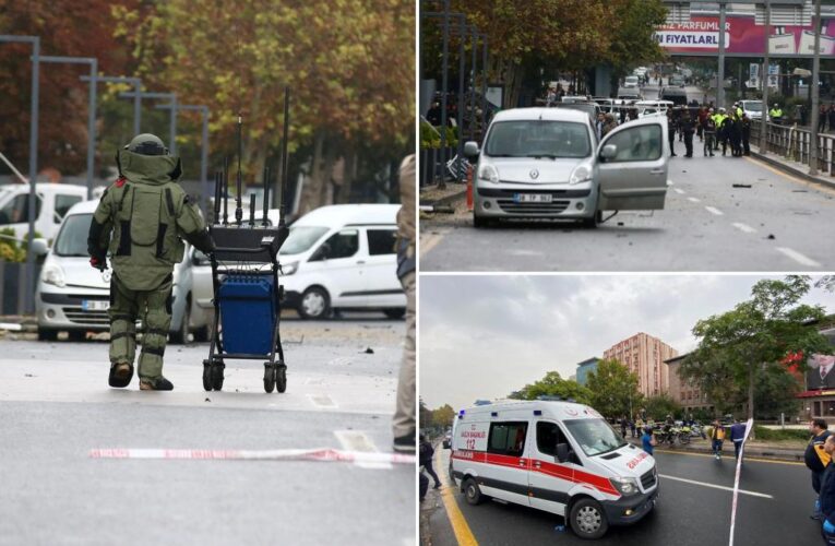 Turkey says ‘terrorists’ carried out bomb attack near government building