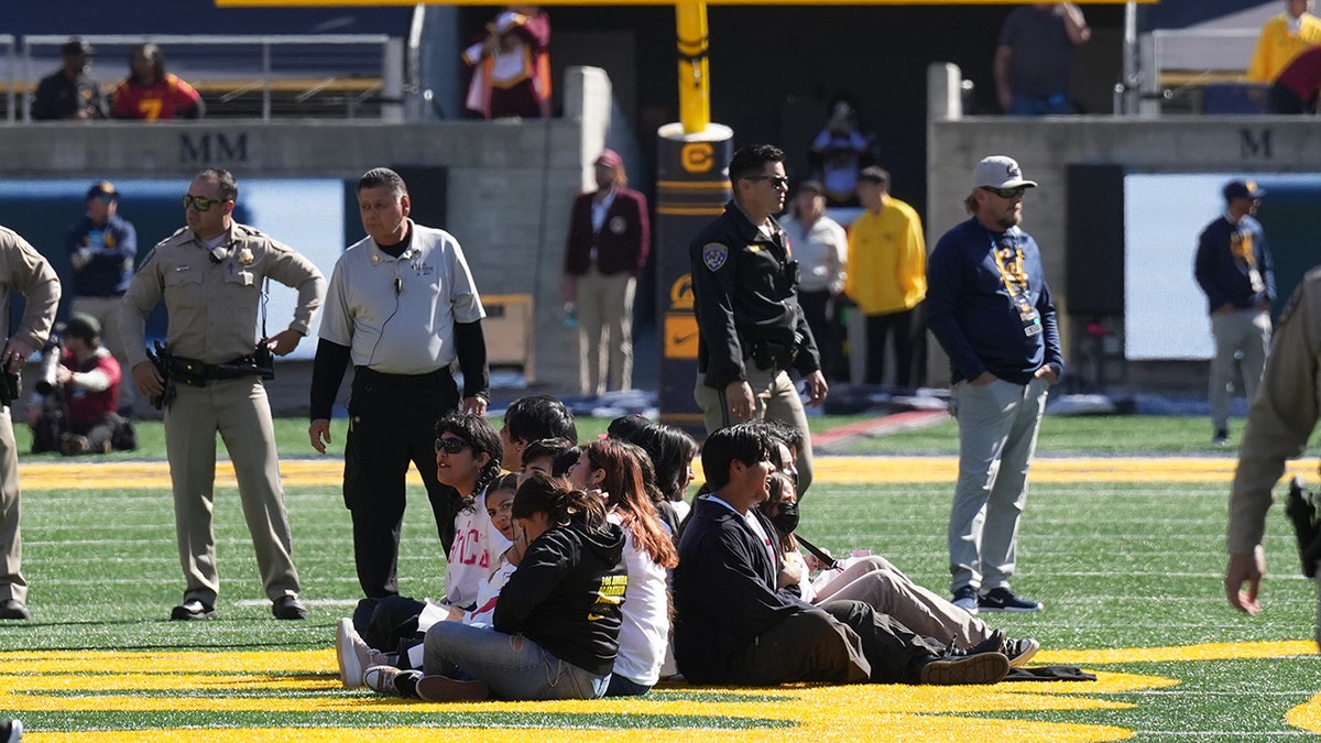 Protest at game