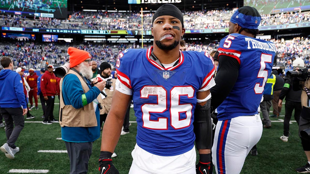 Saquon Barkley postgame