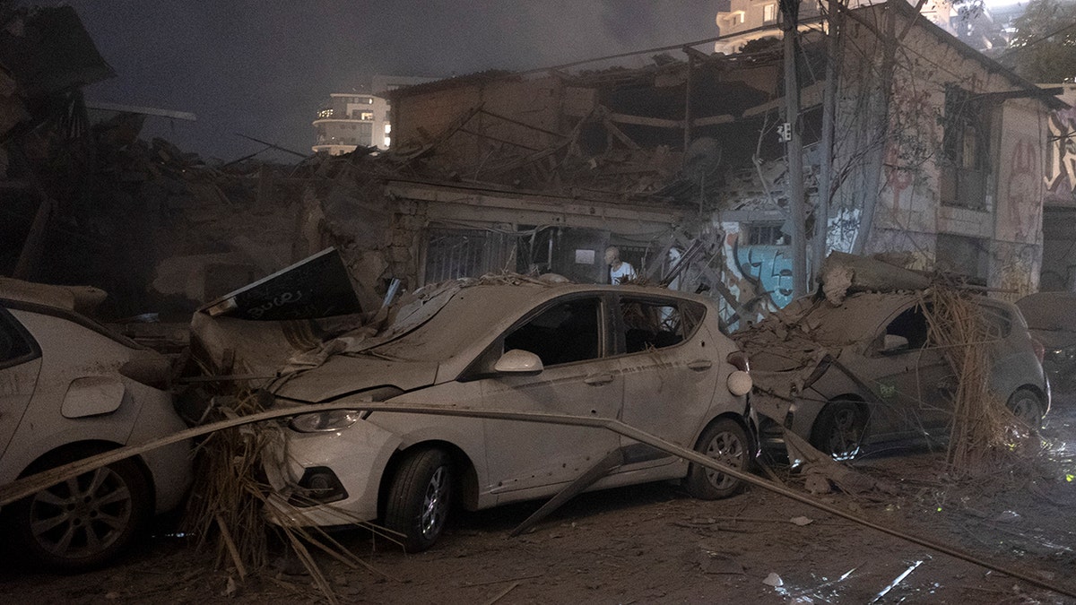 damage in Tel Aviv, Israel