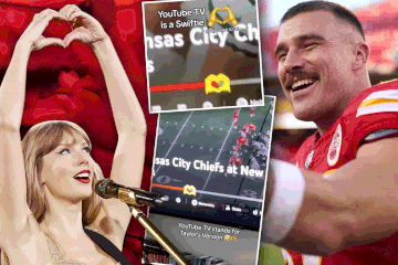 Taylor Swift-themed emoji used during Travis Kelce game on YouTube TV