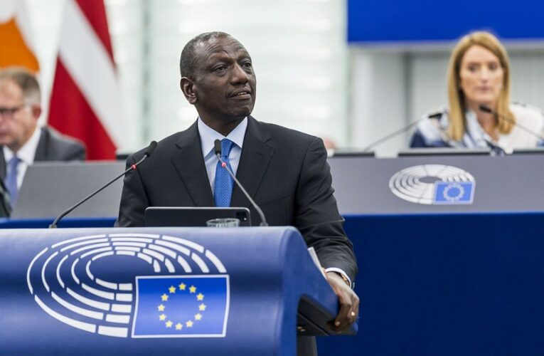 In speech to MEPs, Kenya’s president calls for ‘reciprocal’ relation between Africa and Europe
