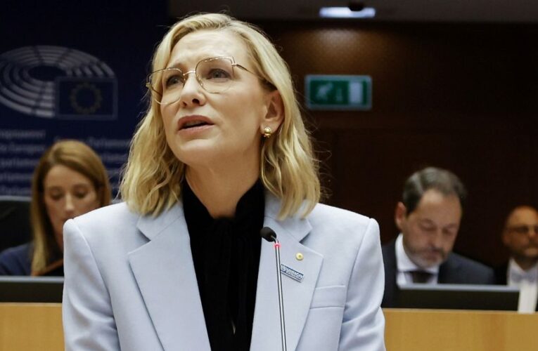 Cate Blanchett urges the EU to ‘put humanity back at the centre and the heart’ of asylum policy