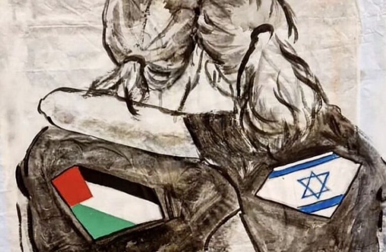 ‘Peace, please’: How European street artists are reacting to the Israel-Hamas war