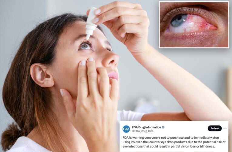Eye drops sold at Walmart added to FDA’s list of potentially harmful products