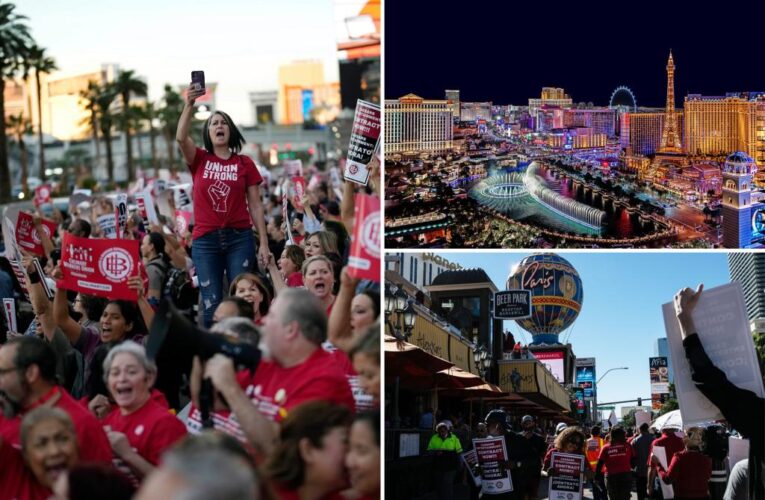 Las Vegas casino, hotel workers set strike deadline after talks stall