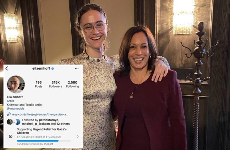 Kamala Harris stepdaughter Ella Emhoff raising money for Gaza