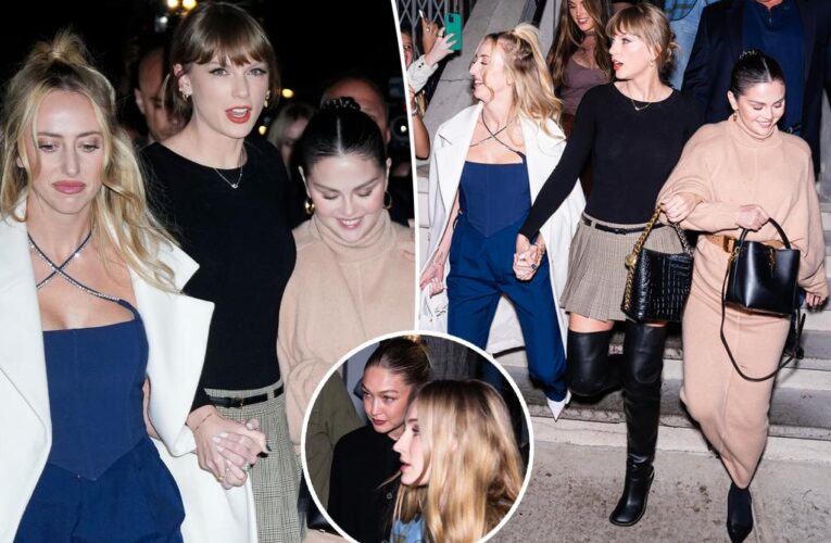 Taylor Swift, Sophie Turner, Selena Gomez, Brittany Mahomes NYC night out