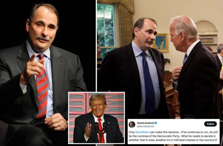 Democrat strategist David Axelrod suggests Biden drop out