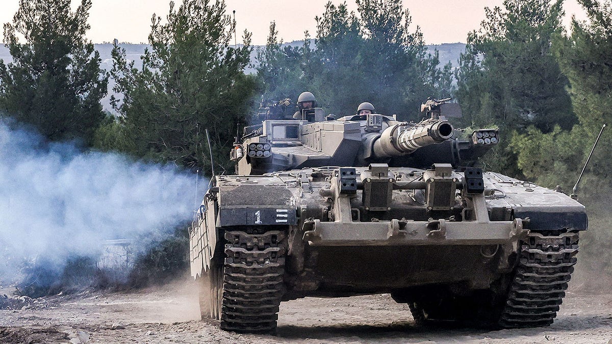 Israeli tank near Lebanon