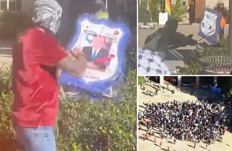 UCLA students batter Bibi piñata to chants of ‘beat that f—g Jew!’