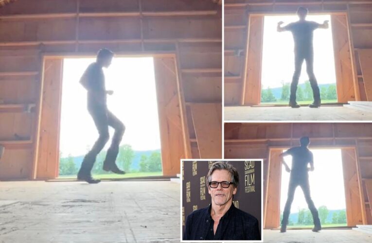 Kevin Bacon recreates ‘Footloose’ dance to celebrate strike ending