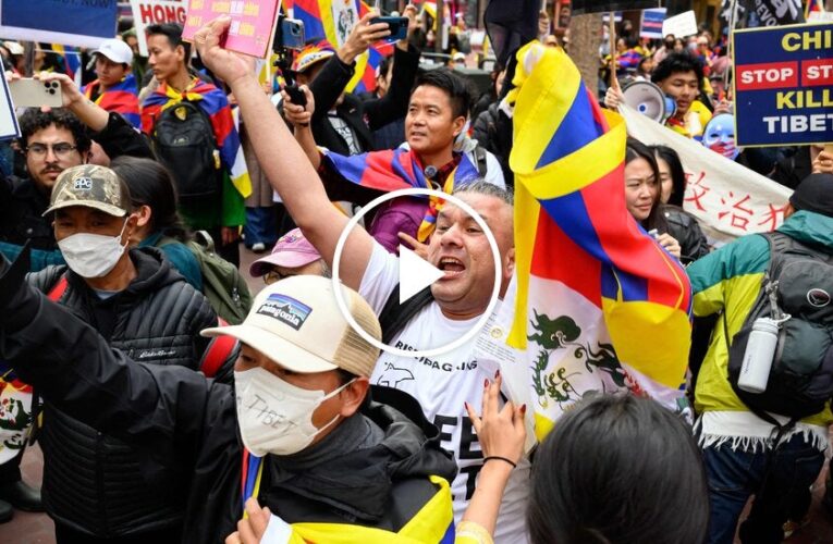 Video: Xi Jinping’s U.S. Visit Unites Protesters