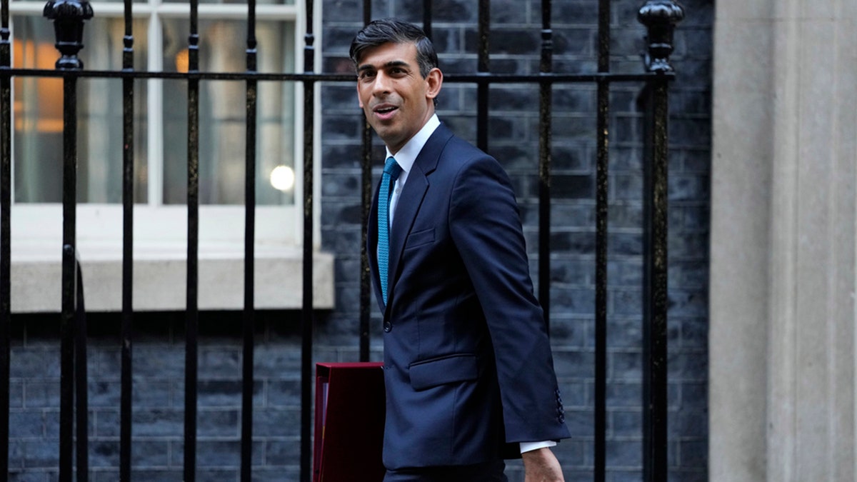 Rishi Sunak is seen leaving 10 Downing Street