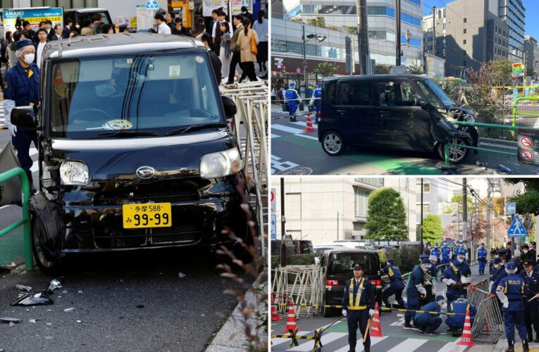 Car rams barricade near Israel embassy in Tokyo, man detained