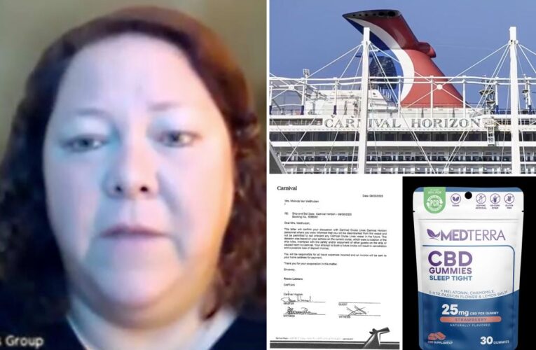 Carnival Cruise Line issues lifetime ban to Texas mom who brought CBD ‘sleep tight’ gummies on ship
