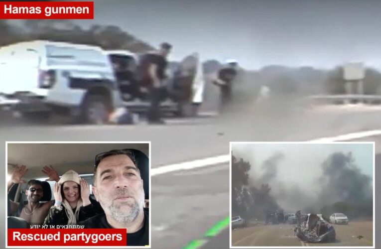 New video shows hero Israeli rescuing over 100 people during Hamas massacre