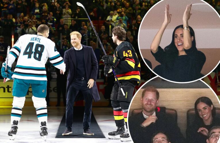 Meghan Markle, Prince Harry make surprise appearance at Vancouver Canucks game