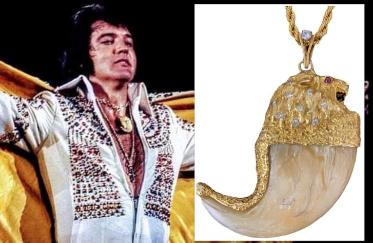 Elvis’ iconic ‘Lion Claw’ necklace hitting the auction block